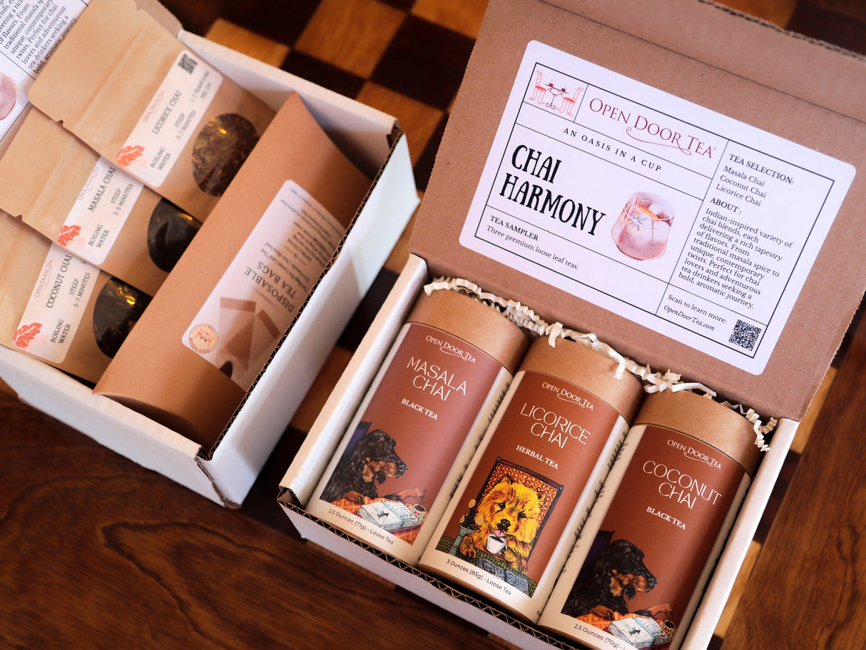 Chai Tea Sampler by Open Door Tea CT