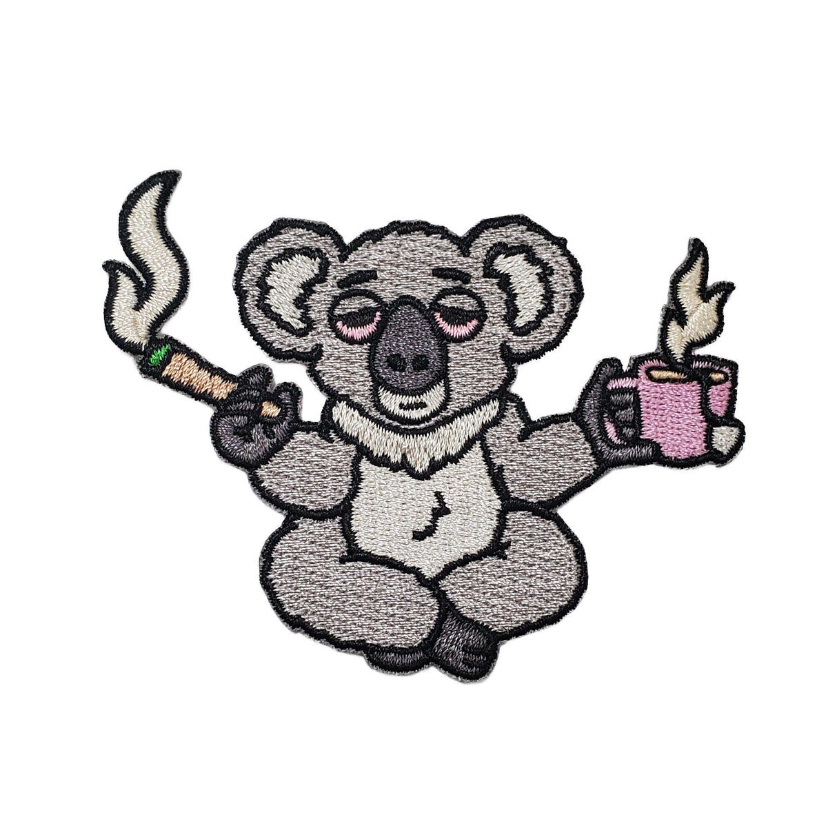 High Koala Tea Pun Patch by Kolorspun