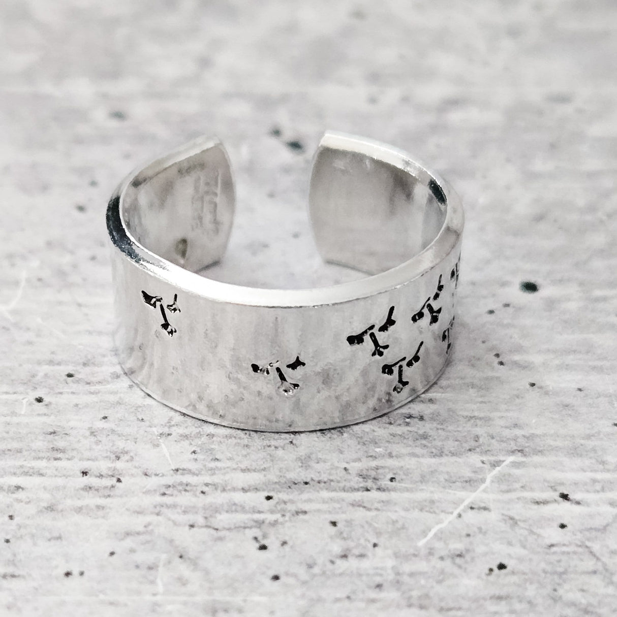 Dandelion Open Back Ring by Salt and Sparkle