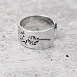 Dandelion Open Back Ring by Salt and Sparkle