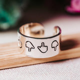 Middle Finger Wide Band Ring by Salt and Sparkle