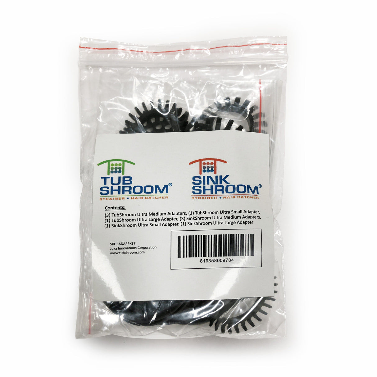 Replacement Adapters Pack for TubShroom Ultra and SinkShroom Ultra by TubShroom.com