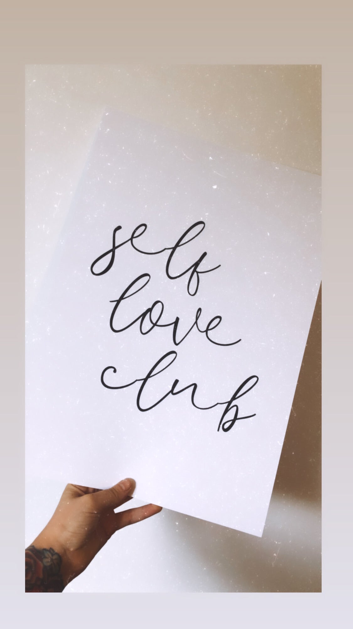 Self Love Club Script Inspirational Wall Decor Quote Print by WinsterCreations™ Official Store