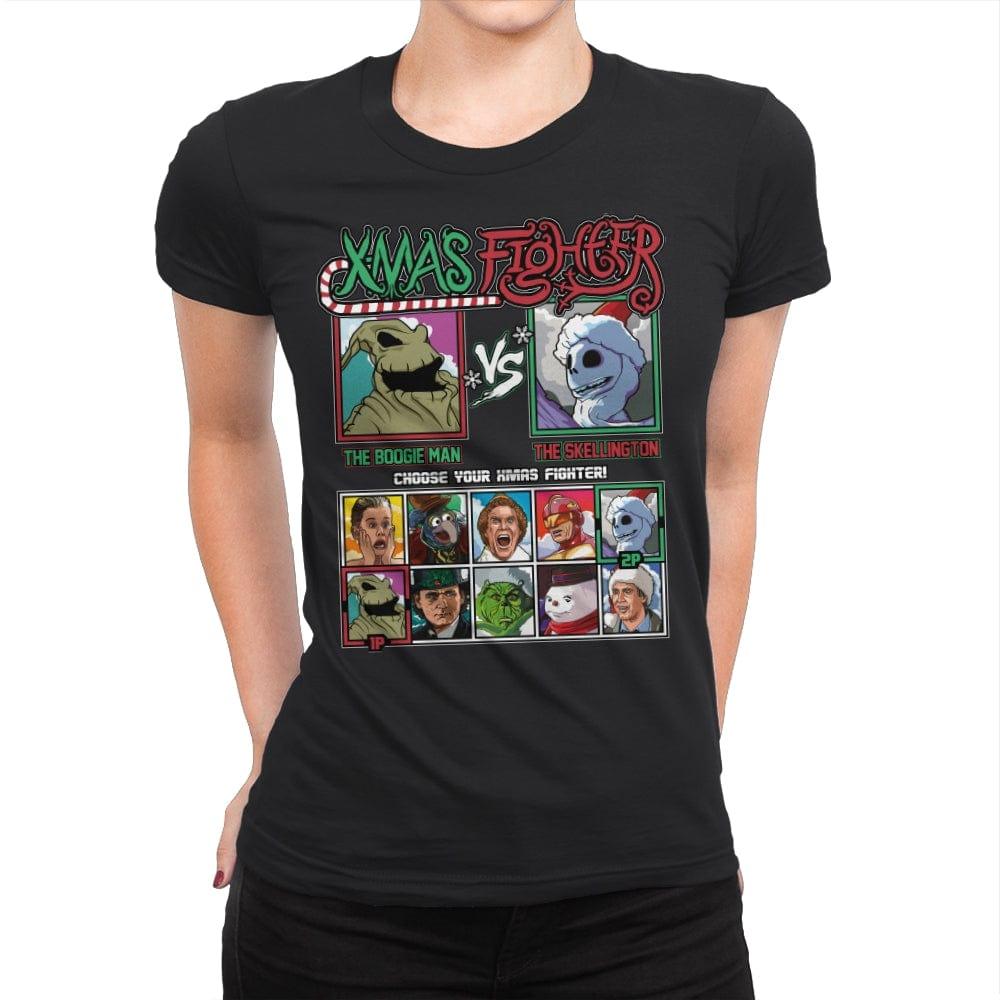 Xmas Fighter - Nightmare Before Christmas - Womens Premium by RIPT Apparel - Vysn