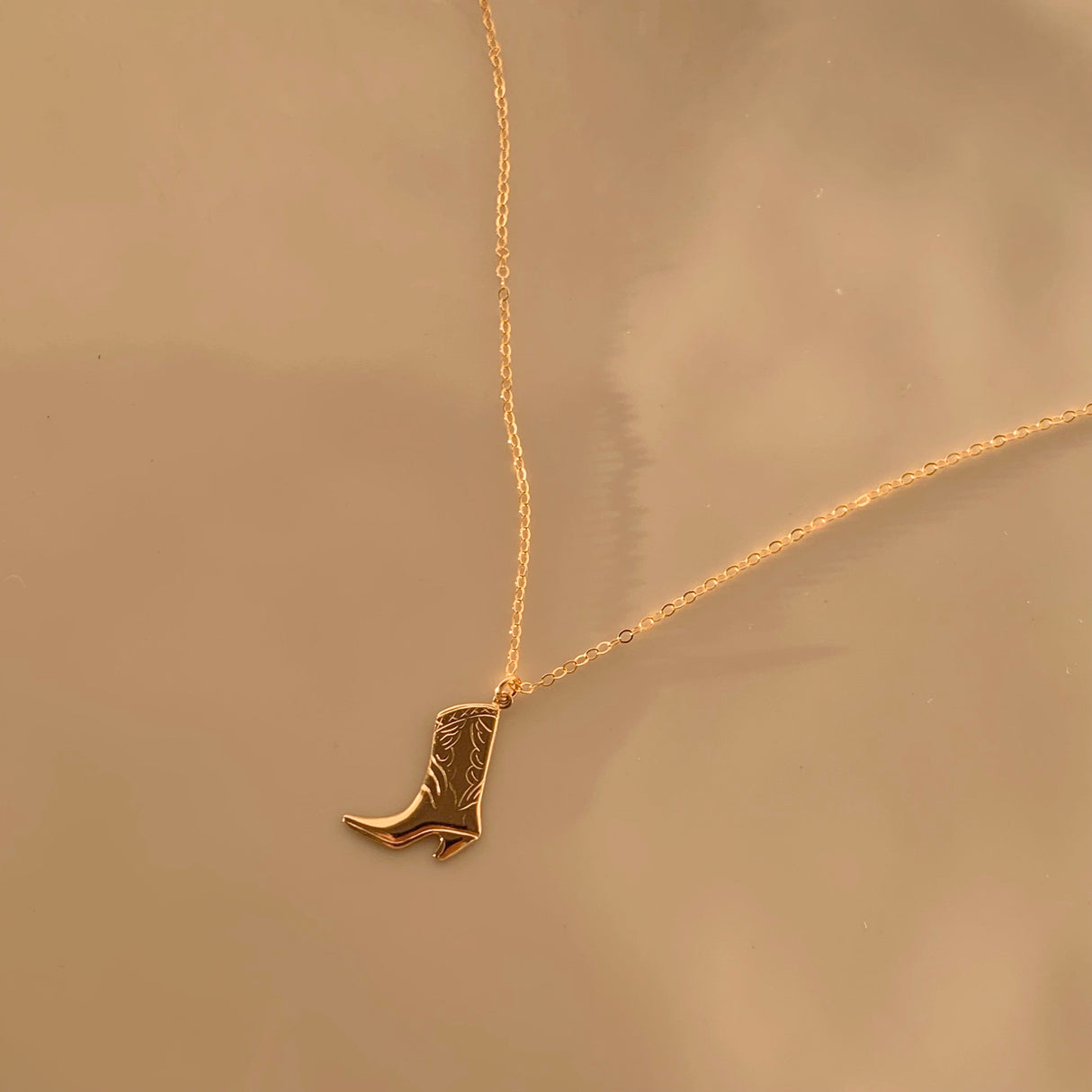 Cowboy Boot Necklace by Urth and Sea