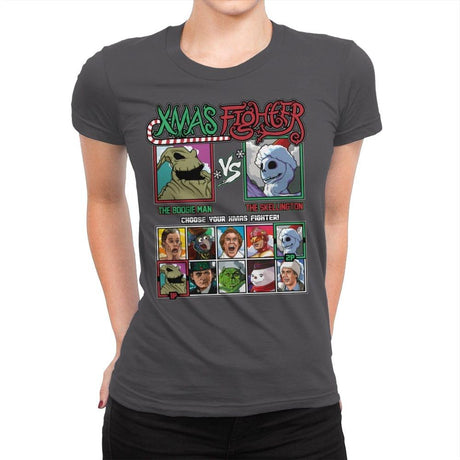 Xmas Fighter - Nightmare Before Christmas - Womens Premium by RIPT Apparel - Vysn