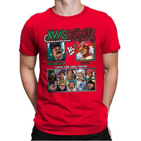 Xmas Fighter - Polar Express vs Jingle All The Way - Mens Premium by RIPT Apparel - Vysn