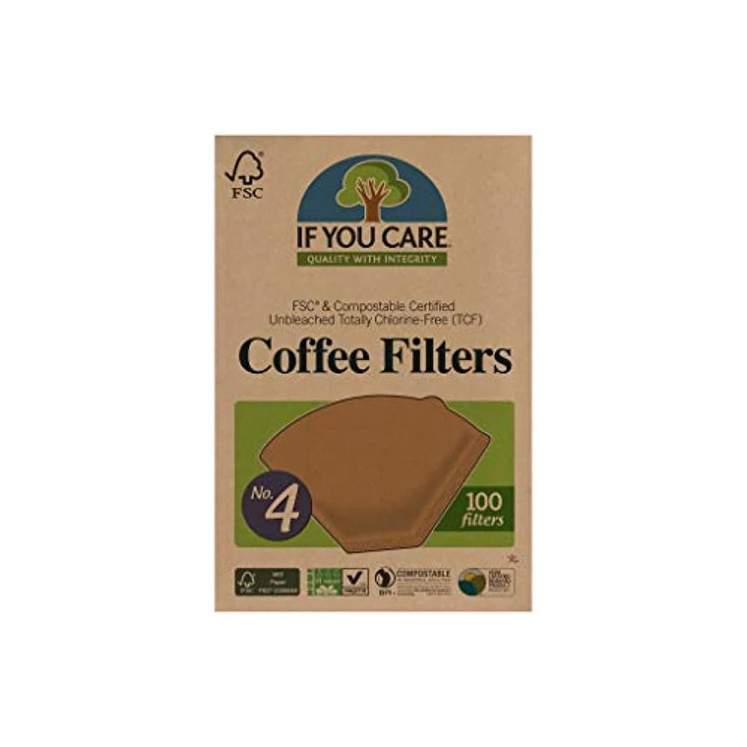 Compostable Coffee Filters, #4 Cone (100Ct.) by Bean & Bean Coffee Roasters