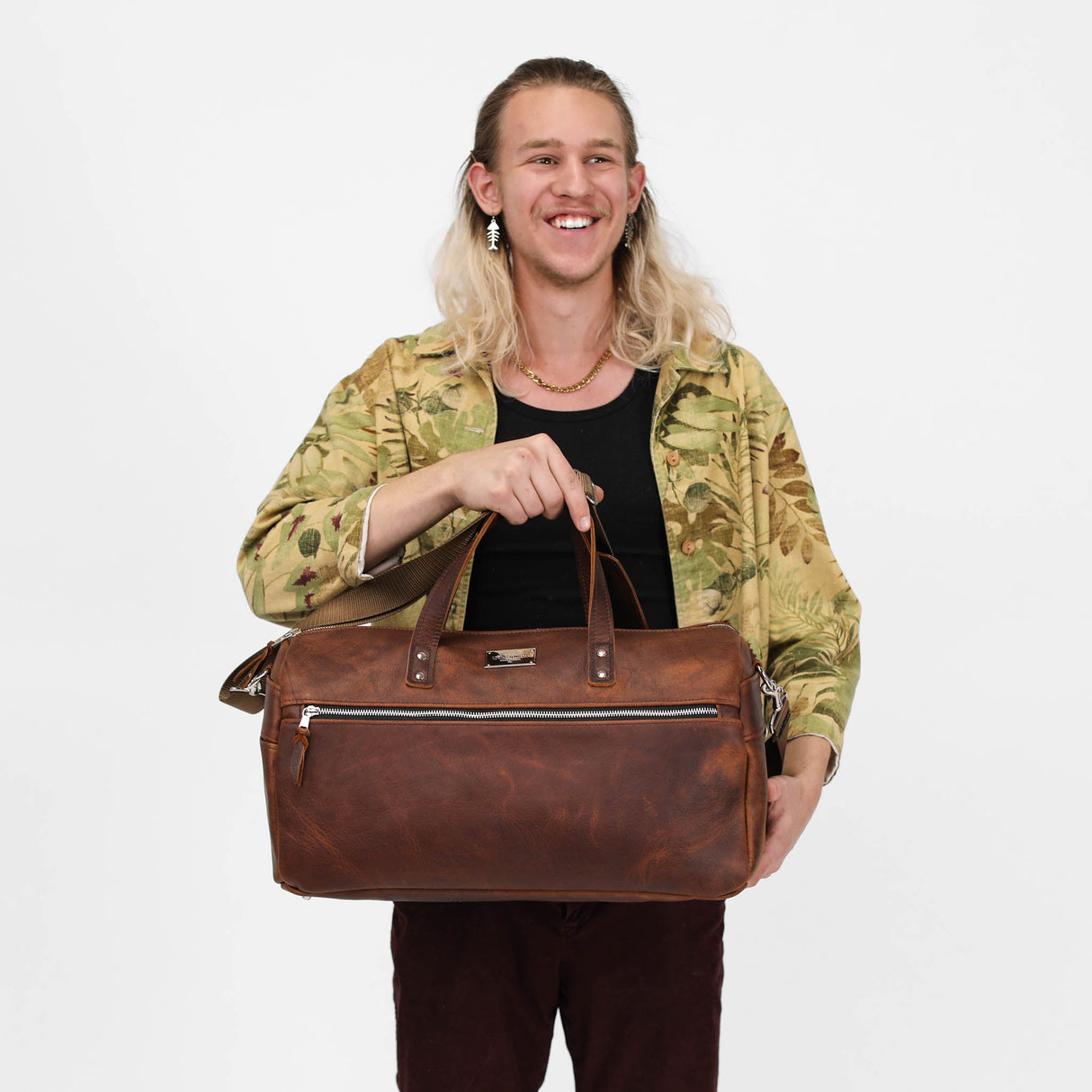 Luxury Leather Duffel Bag by Lifetime Leather Co