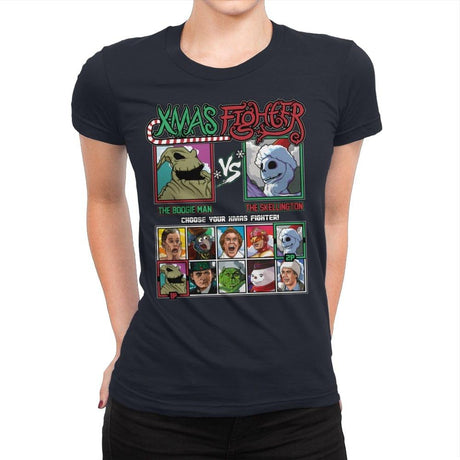 Xmas Fighter - Nightmare Before Christmas - Womens Premium by RIPT Apparel - Vysn