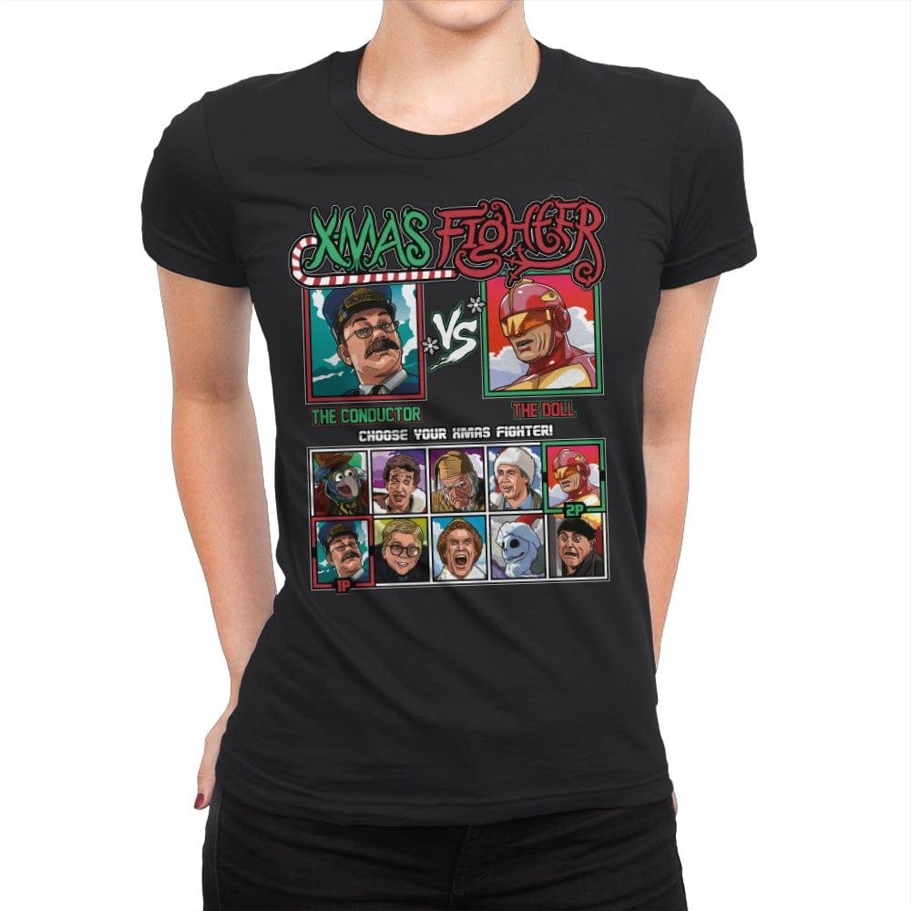 Xmas Fighter - Polar Express vs Jingle All The Way - Womens Premium by RIPT Apparel - Vysn