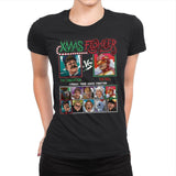 Xmas Fighter - Polar Express vs Jingle All The Way - Womens Premium by RIPT Apparel - Vysn