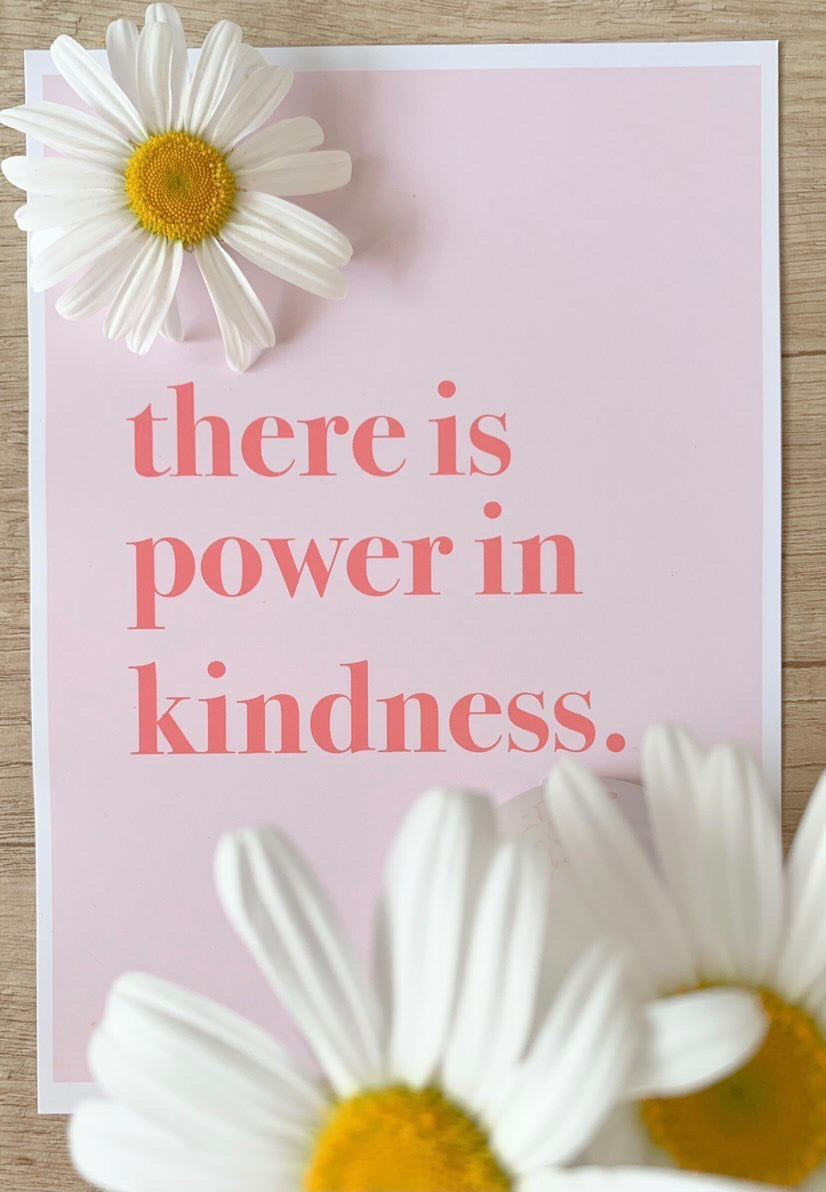 There Is Power In Kindness Inspirational Wall Decor Home Quote Print by WinsterCreations™ Official Store