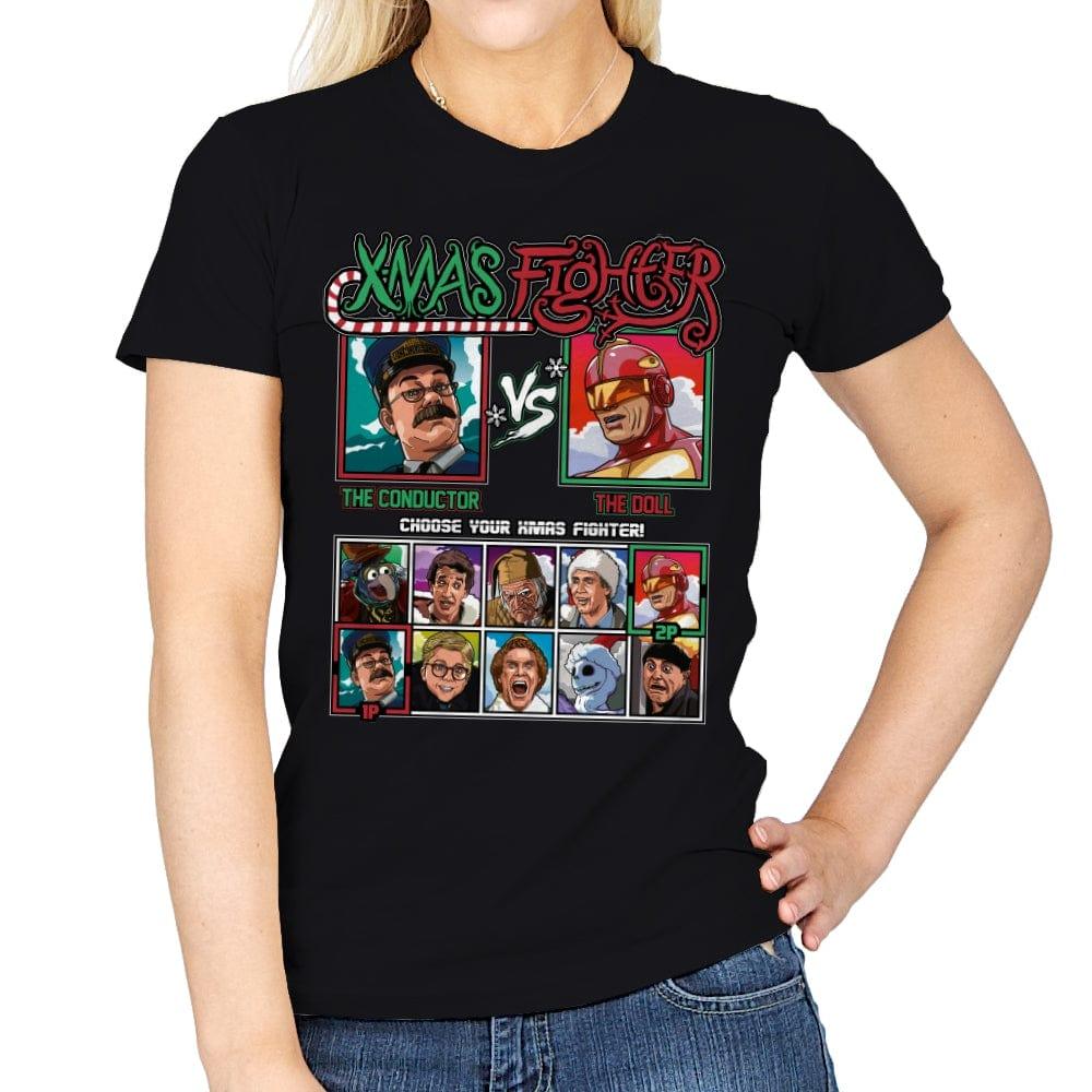 Xmas Fighter - Polar Express vs Jingle All The Way - Womens by RIPT Apparel - Vysn