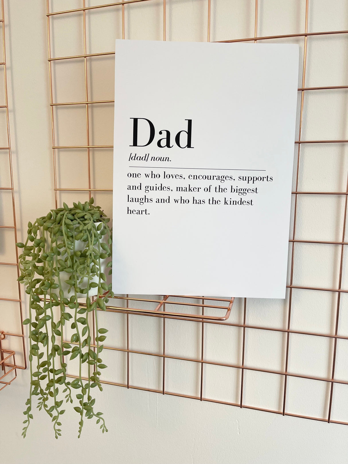 Father's Day Dad Definition Home Simple Room Wall Decor Print by WinsterCreations™ Official Store