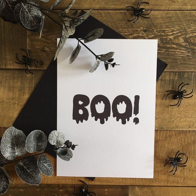 BOO Halloween Autumn Seasonal Wall Home Decor Print by WinsterCreations™ Official Store - Vysn