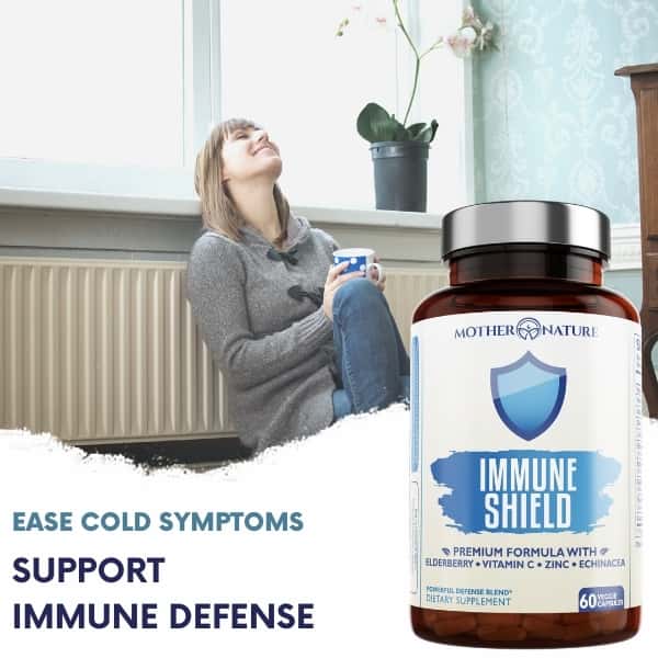 Immune Support Elderberry Capsules by Mother Nature Organics