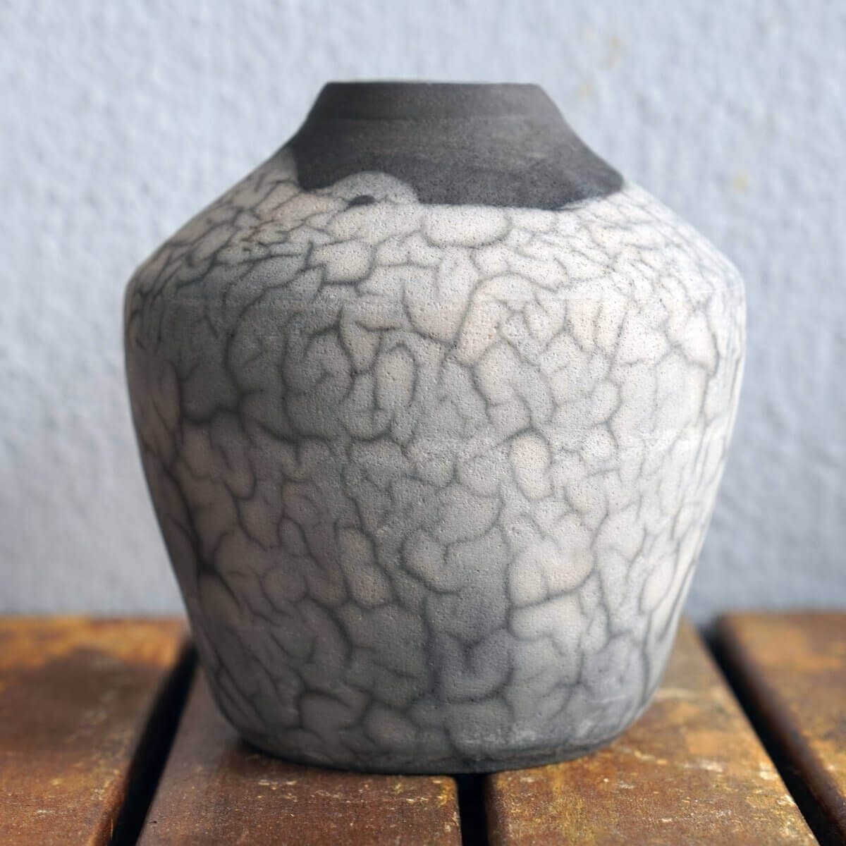 Inaka Ceramic Raku Pottery Vase by RAAQUU