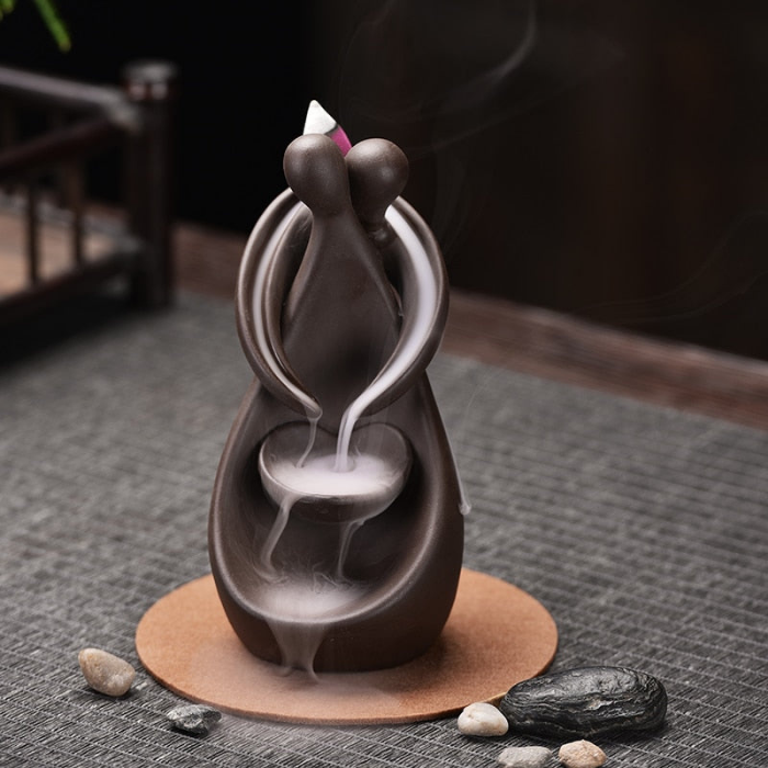 Incense Burner Couple Hug by incenseocean