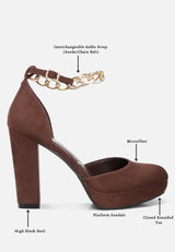 inigo interchangeable ankle strap platform sandals by London Rag