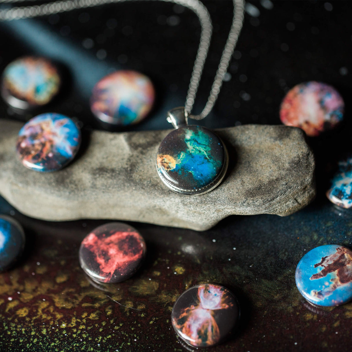 Interchangeable Nebula Necklace by Yugen Handmade