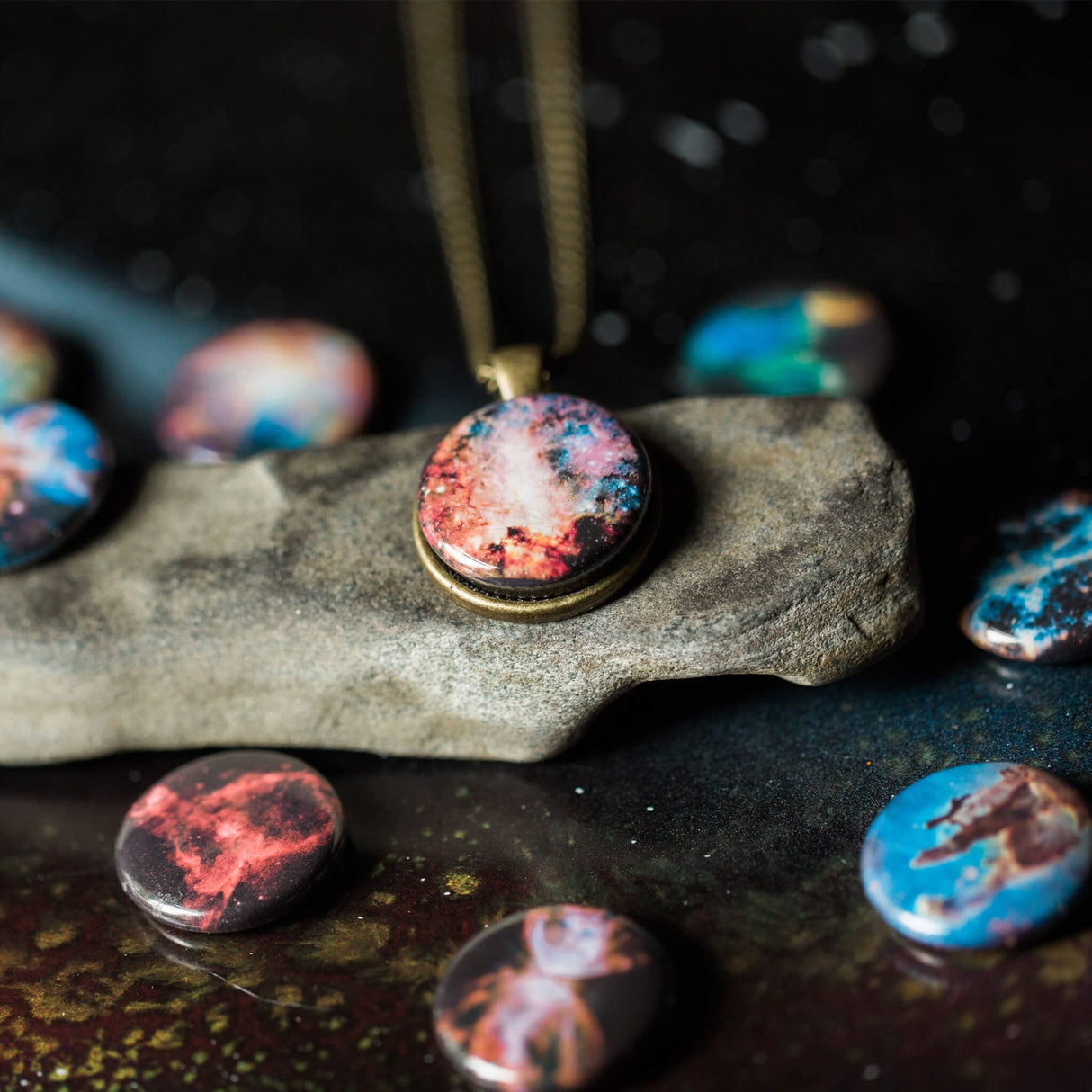 Interchangeable Nebula Necklace by Yugen Handmade