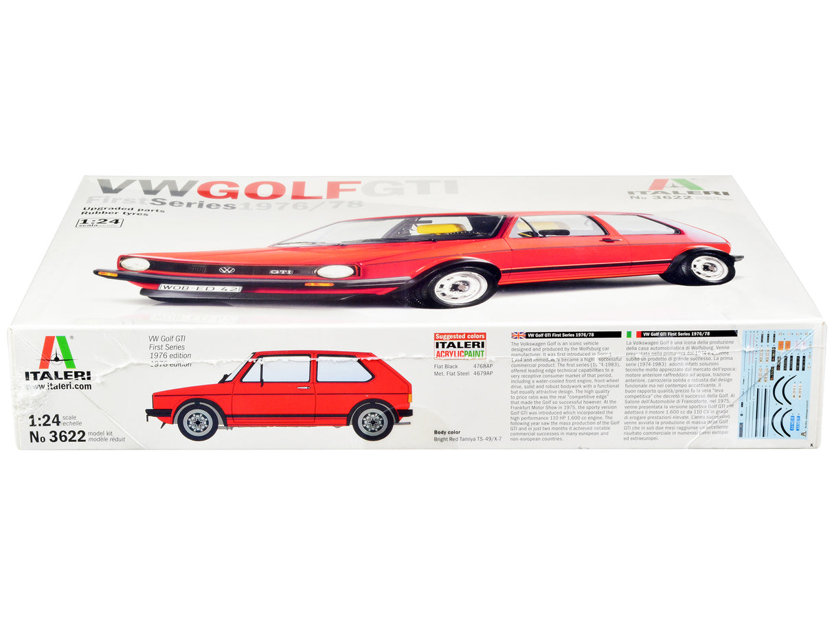 Skill 3 Model Kit 1976-78 Volkswagen Golf GTI First Series 1/24 Scale Model by Italeri