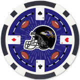 Baltimore Ravens 100 Piece Poker Chips by MasterPieces Puzzle Company INC