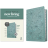 NLT Large Print Thinline Reference Bible, Filament Enabled Edition (Red Letter, Leatherlike, Floral/Teal, Indexed)