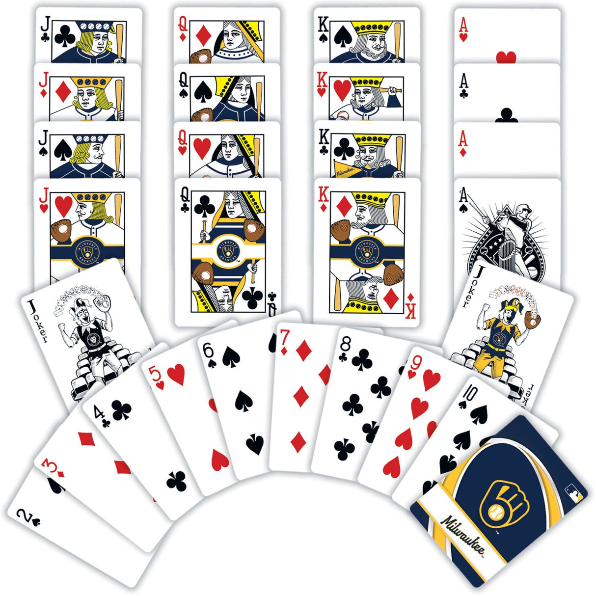 Milwaukee Brewers Playing Cards - 54 Card Deck by MasterPieces Puzzle Company INC