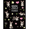 Boston Terrier Planner 2025: Daily Organizer: January-December (12 Months) Cute Dog Year Scheduler with Pretty Pink Hearts