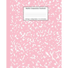 Marble Composition Notebook College Ruled: Pink Marble Notebooks, School Supplies, Notebooks for School