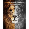 Grayscale Lions Coloring Book