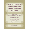 Miscellaneous Cabell County, [West] Virginia Records: Order Book, Overseers of the Poor, 1814-1861; Fee Book 1826-1839; 1857-1859 (Rule Book); Cabell