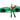 1969 Chevrolet Corvette Stingray ZL1 Green Metallic with Yellow Stripes and Cammy Diecast Figure "Street Fighter" Video Game "Anime Hollywood Rides" Series 1/24 Diecast Model Car by Jada