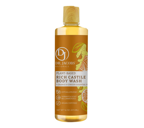 Orange & Ginger Castile Body Wash by Dr. Jacobs Naturals