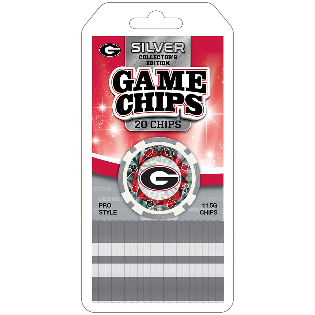 Georgia Bulldogs 20 Piece Poker Chips by MasterPieces Puzzle Company INC