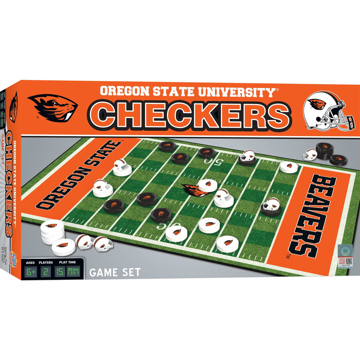 Oregon State Beavers Checkers Board Game by MasterPieces Puzzle Company INC