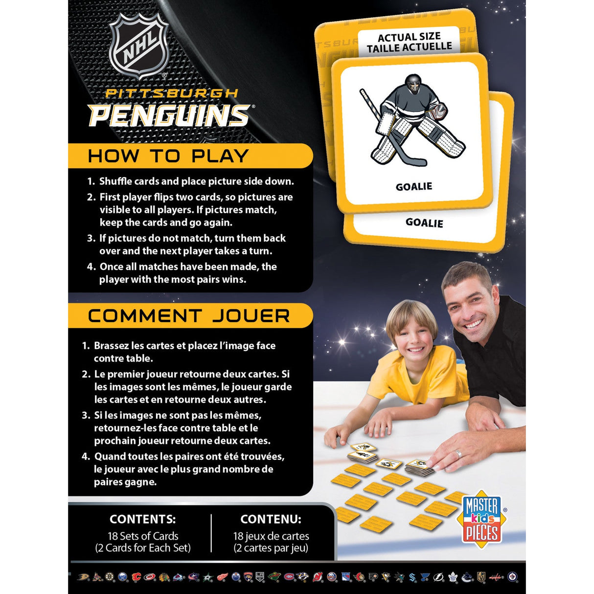 Pittsburgh Penguins Matching Game by MasterPieces Puzzle Company INC