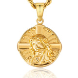 Jesus on Cross Coin Pendant Necklace by Bling Proud | Urban Jewelry Online Store