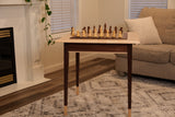 JLP Walnut Maple Premium Hardwood Chess Table by Chess House