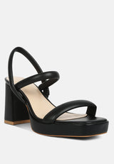 joslyn Slingback Block Heel Sandals by London Rag