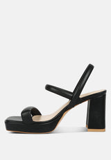 joslyn Slingback Block Heel Sandals by London Rag