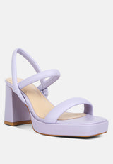 joslyn Slingback Block Heel Sandals by London Rag