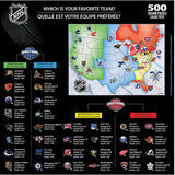 NHL - League Map 500 Piece Jigsaw Puzzle by MasterPieces Puzzle Company INC