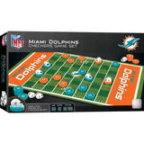 Miami Dolphins Checkers Board Game by MasterPieces Puzzle Company INC