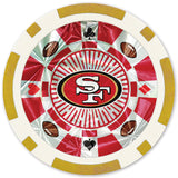 San Francisco 49ers 20 Piece Poker Chips by MasterPieces Puzzle Company INC