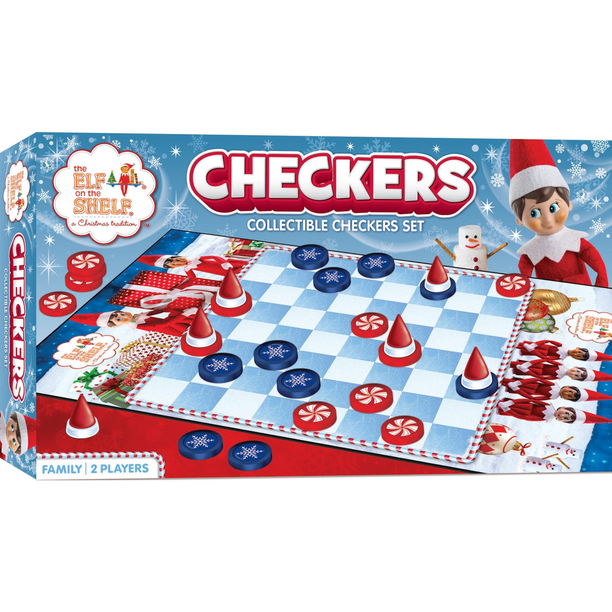 Elf on the Shelf Checkers Board Game by MasterPieces Puzzle Company INC