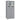 4 Door Freee-Standing Bathroom Cabinet with 2 Drawers and Glass Doors-Gray