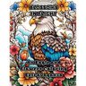 Blossoms in Flight: An Eagle and Flowers Coloring Extravaganza